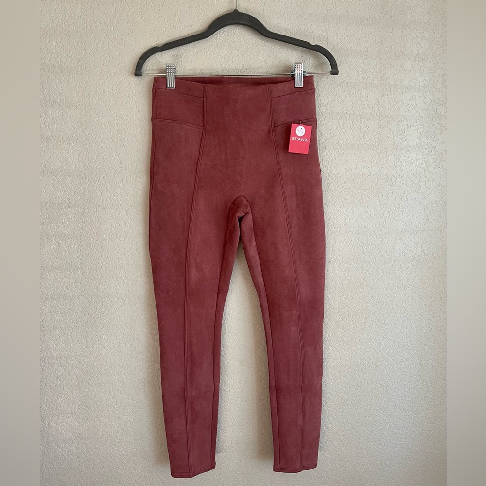 Spanx High Waist Faux Suede Leggings